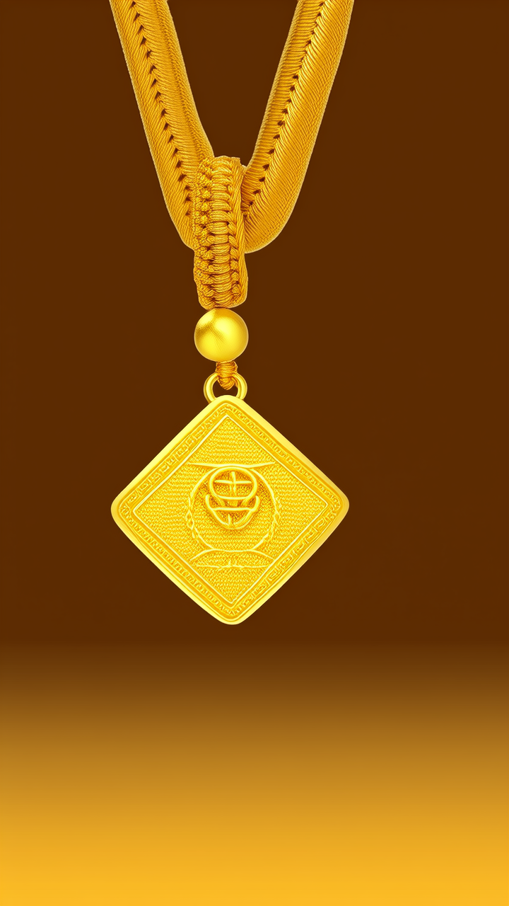 黄金毛衣吊坠图片