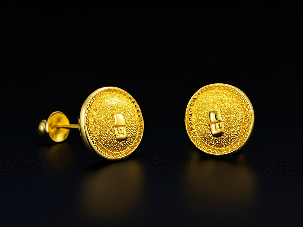 耳钉黄金图片大全